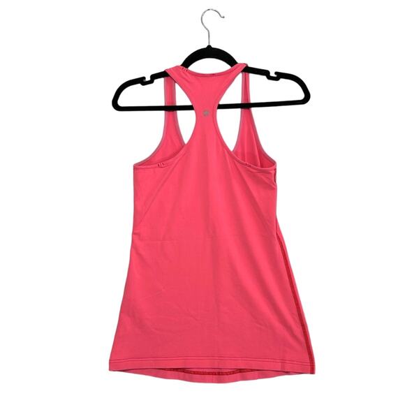 Lululemon Racerback Tank Top Women's Sz 2 Pink Activewear Yoga Stretch Casual - Picture 2 of 3